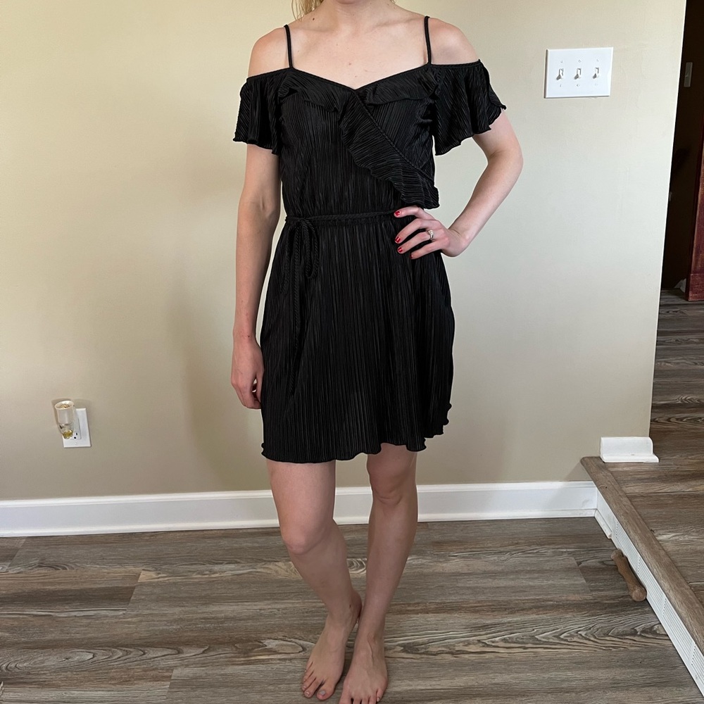 Black off the shoulder dress